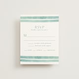 "Tidal Stripe" - RSVP Cards in Sky by Katharine Watson - Front