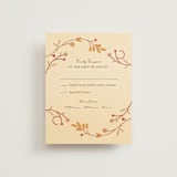 "Fall in Love" - RSVP Cards in Autumn by Morgan Ramberg - Front