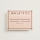 "The Grid" - RSVP Cards in Rosebud by Mansi Verma - Front