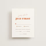"Rory" - RSVP Cards in Rust by Alaina Cherup - Front
