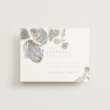 "Rocky Seaside Frame" - RSVP Cards in Ocean by Shiny Penny Studio - Front