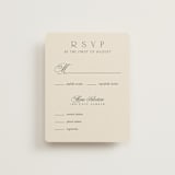 "Refined Beauty" - RSVP Cards in Cream by Stacey Day - Front