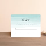 "Old Post Road" - RSVP Cards in Sea Salt by Jennifer Wick - Front