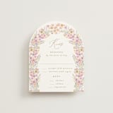 "Floral Arch" - RSVP Cards in Spring by Phrosné Barwood - Front