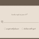 "Fireflies" - RSVP Cards in Zuni Brown by Paige Rothhaar - Detail