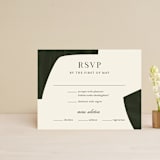 "Warner" - RSVP Cards in Emerald by Carrie ONeal - Front
