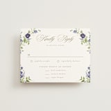 "Wildflower Trellis" - RSVP Cards in Iris by Everett Paper Goods - Front