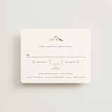"Gentle Whisper" - RSVP Cards in Cotton by Jennifer Postorino - Front