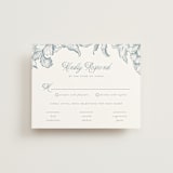 "Wreath In Bloom" - RSVP Cards in Lake by Leah Bisch - Front
