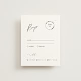 "Merge" - RSVP Cards in Cloud by Pixel and Hank - Front