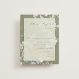 "Spring Dash" - RSVP Cards in Pewter by Grace Kreinbrink - Front