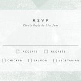 "Elegantly Minimal" - RSVP Cards in Seafoam by itsjensworld - Detail