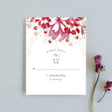 "Enchanting Plum" - RSVP Cards in Deep Plum by Phrosné Barwood - Front