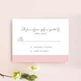 "Romantic Frame" - RSVP Cards in Soft Petal by SimpleTe Design - Front