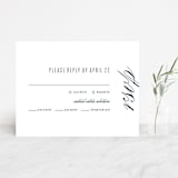 "Swoop" - RSVP Cards in Midnight by Jen Banks - Front