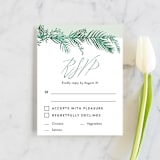 "Destination" - RSVP Cards in Palm by Pink House Press - Front