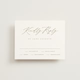 "Napa" - RSVP Cards in Golden by Kelly Schmidt - Front