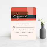 "painted colorblock" - RSVP Cards in Poppy by Angela Marzuki - Front
