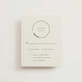 "Connect" - RSVP Cards in Almond by Brianne Larsen - Front