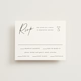 "Beautifully Scripted" - RSVP Cards in Pearl by Hooray Creative - Front