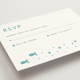 "Only Fish for Me" - RSVP Cards in Tropical Sea by Ling Wang - Detail