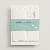 "Only Fish for Me" - RSVP Cards in Tropical Sea by Ling Wang - Assembled with Belly Band