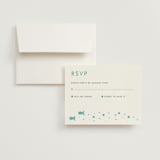 "Only Fish for Me" - RSVP Cards in Tropical Sea by Ling Wang - RSVP with Envelope