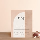 "Arches" - RSVP Cards in Terracotta by Kelly Schmidt - Front