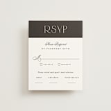 "Arcadia" - RSVP Cards in Noir by Olivia Raufman - Front