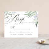 "Botanical Seal" - RSVP Cards in Pastel by Kristen Smith - Front
