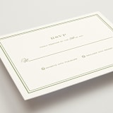 "Country Club" - RSVP Cards in Spring Green by Annie Clark - Detail
