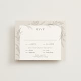 "Etched Frame" - RSVP Cards in Eggshell by Robert and Stella - Front