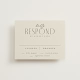 "Moderne" - RSVP Cards in Graphite by Everett Paper Goods - Front