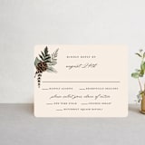 "Woodland Garden" - RSVP Cards in Mahogany by Susan Moyal - Front