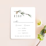 "Rustic Wedding" - RSVP Cards in Pine by Susan Brown - Front