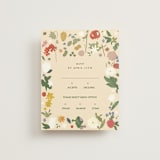 "all the flowers of the world" - RSVP Cards in Garden by Sumak Studio - Front