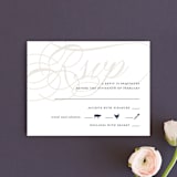 "Fresh Monogram" - RSVP Cards in Latte by Lauren Chism - Front