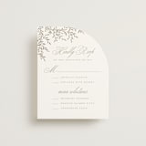 "Romantic Wreath" - RSVP Cards in Chantilly by Wildfield Paper Co - Front