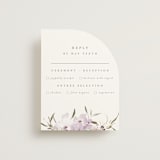 "Meadow Burst" - RSVP Cards in Lilac by Grace Kreinbrink - Front