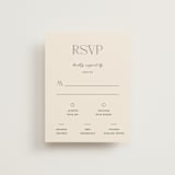 "The Manor" - RSVP Cards in Buff by Pixel and Hank - Front