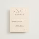 "Moment" - RSVP Cards in Rose by Erin German - Front