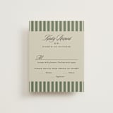 "holiday ribbon" - RSVP Cards in Ruby by Jackie Crawford - Front