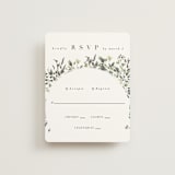 "Forever in Love" - RSVP Cards in Ivy by Hannah Williams - Front