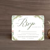 "Garden Glamour" - RSVP Cards in Sage by Kristen Smith - Front