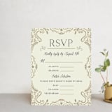 "Wedding Enchantment" - RSVP Cards in Midnight by Chris Griffith - Front