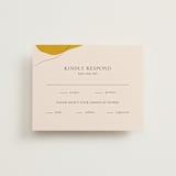 "Trust" - RSVP Cards in Ochre by Wendy Chung - Front