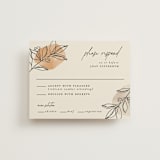 "leaf contour" - RSVP Cards in Natural by Susan Zinader - Front