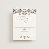 "Eternal Love" - RSVP Cards in Dark Chocolate by Laura Bolter - Front