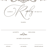 "Eternal Love" - RSVP Cards in Dark Chocolate by Laura Bolter - Detail