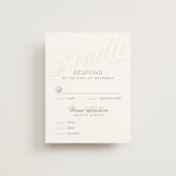 "Classic Lux" - RSVP Cards in Blush by Stacey Day - Front